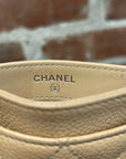 CHANEL QUILTED CARDHOLDER ‘BEIGE’