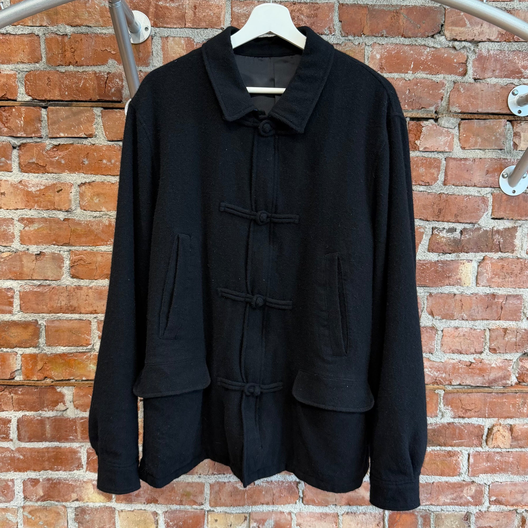 UNDERCOVER FW23 FELTED WOOL MANDARIN JACKET ‘BLACK’