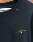OFF-WHITE FW18-19 CONSTURCTION LOGO CREWNECK ‘BLACK’