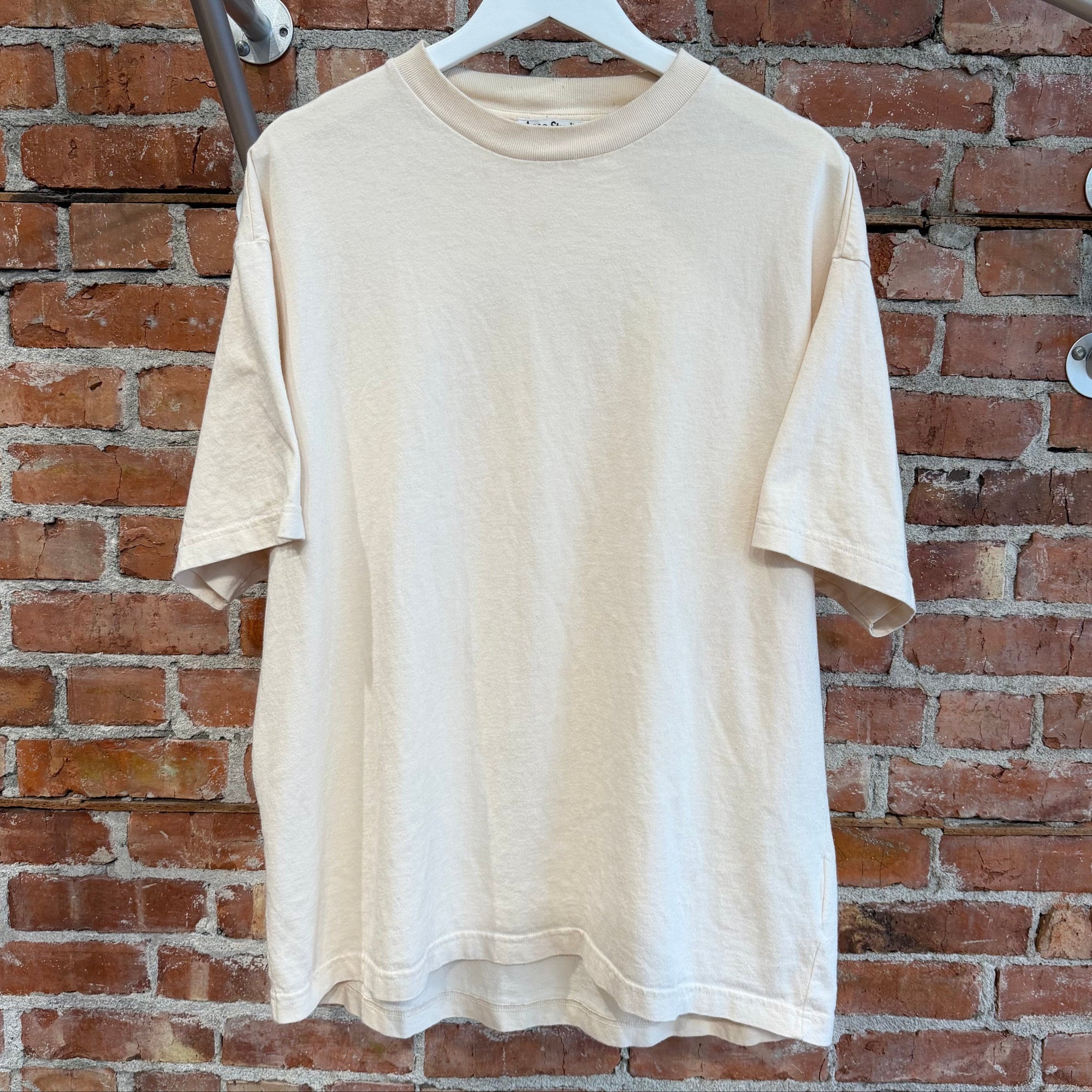 ACNE STUDIOS SS21 GRANT LEVY LUCEOR GRAPHIC TEE ‘CREAM’