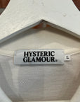 HYSTERIC GLAMOUR DETROIT PIN-UP POLO 'WHITE/BLACK'