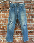 KAPITAL VIP ORDER 5P MONKEY CISCO "3 YEAR FADE" SASHIKO DENIM ‘BLUE’