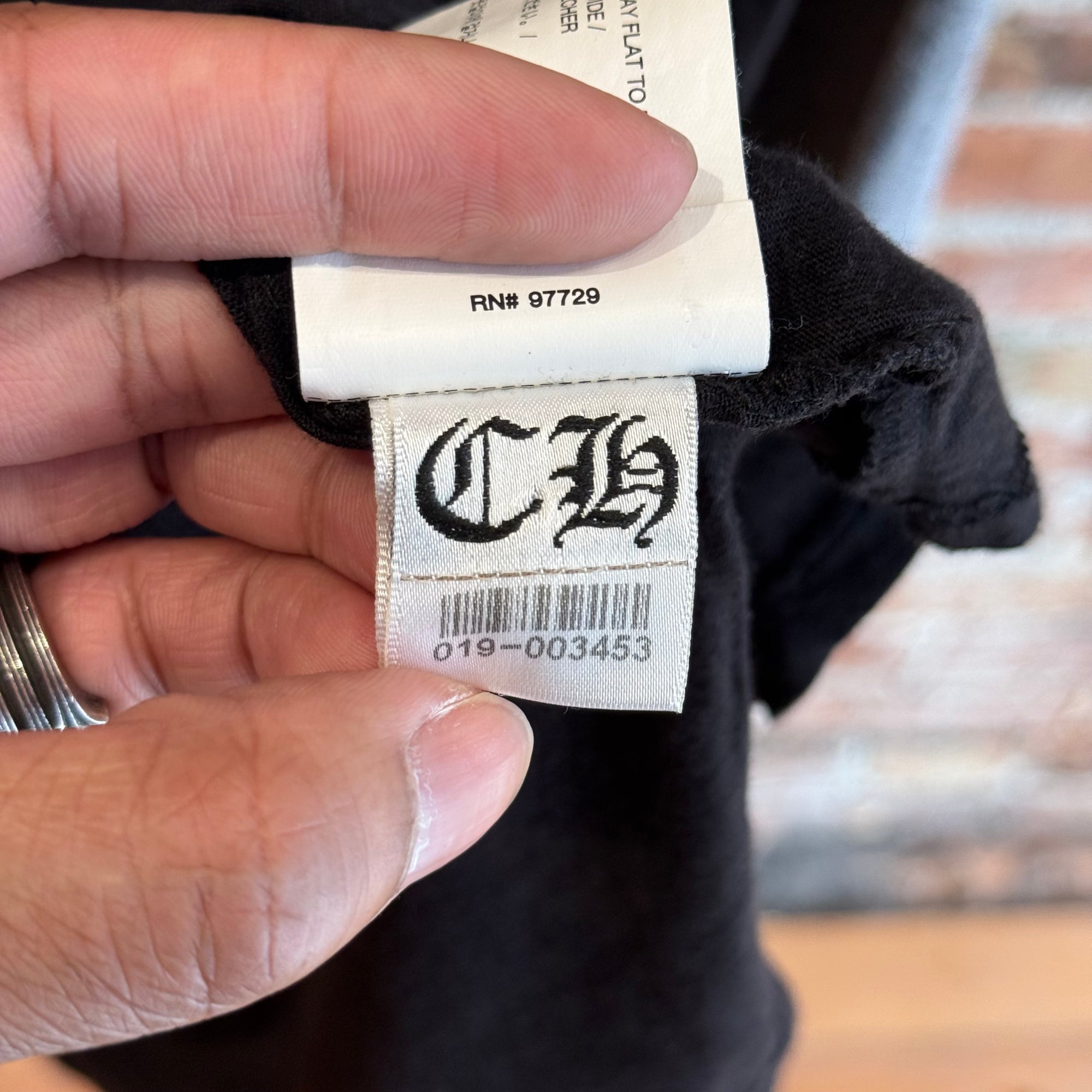 CHROME HEARTS TEEN IDLE LONGSLEEVE TEE ‘BLACK/GREY’