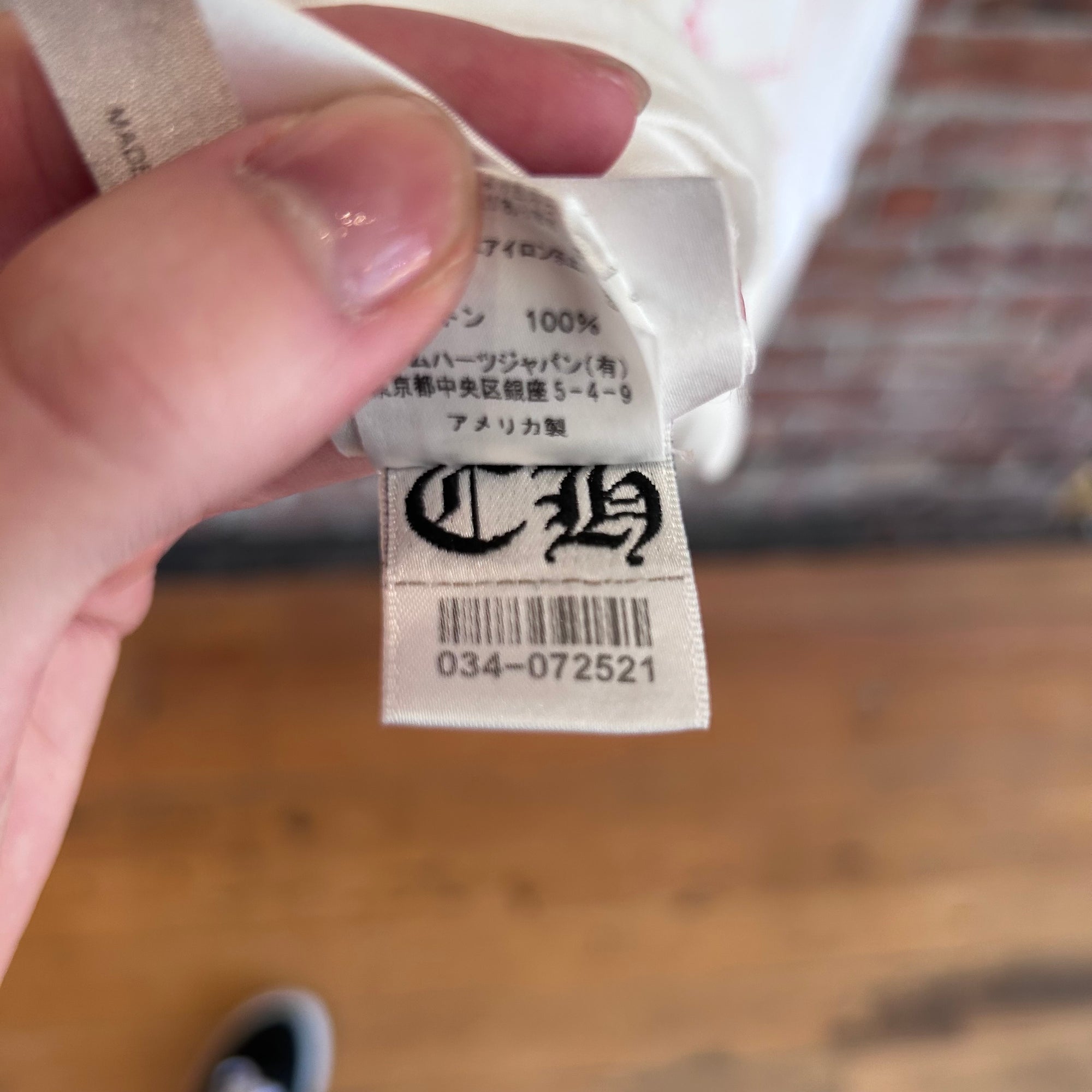 CHROME HEARTS AOYAMA VENDING MACHINE LONGSLEEVE ‘WHITE’