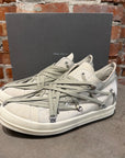 RICK OWENS SS25 MEGALACE RAMONE LOWS ‘DINGE/MILK’