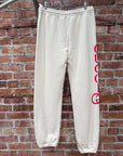 GUCCI ECRU JERSEY LOGO LOUNGE SWEATPANTS ‘CREAM’