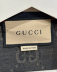 GUCCI GG PATTERN TRACK JACKET ‘NAVY/RED’