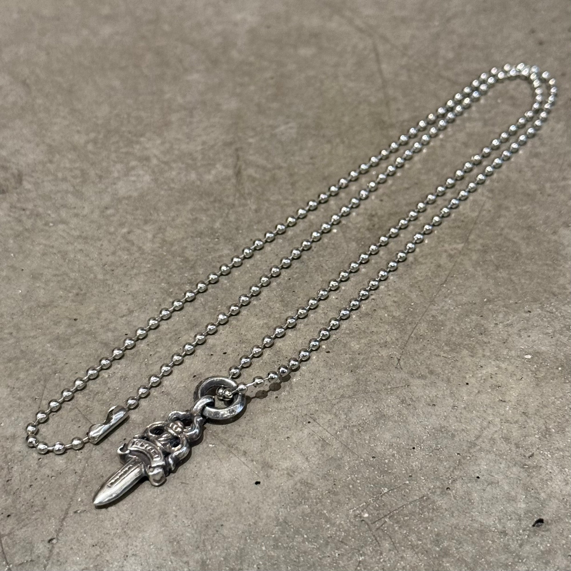 CHROME HEARTS NO.5 DAGGER PENDANT NECKLACE ‘SILVER’
