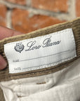 LORO PIANA JARNO STRAIGHT LEG CORDUROY PANTS ‘DUST'