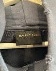 BALENCIAGA SS23 GRAFFITI INK SPLASH HOODIE ‘DIRTY BLUE’