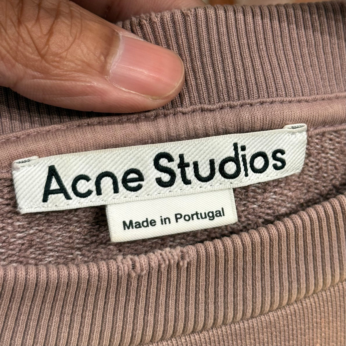 ACNE STUDIO STOCKHOLM OVERDYE CREWNECK ‘DUST PINK’