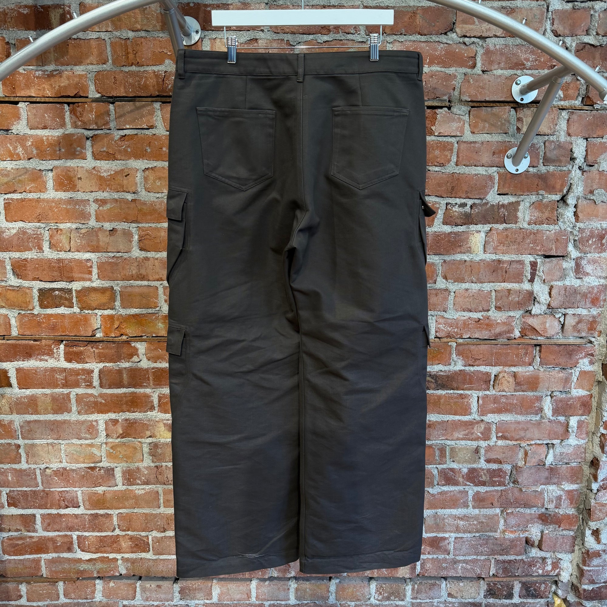 RICK OWENS SS26 TEMPLE DOUBLE CARGO PANTS ‘DARK DUST’