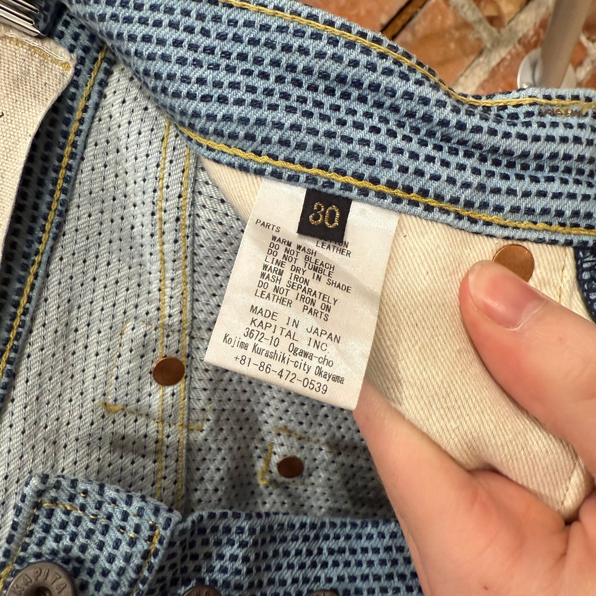 KAPITAL LIGHT INDIGO DYED NO.9 5P CENTURY DENIM ‘BLUE’