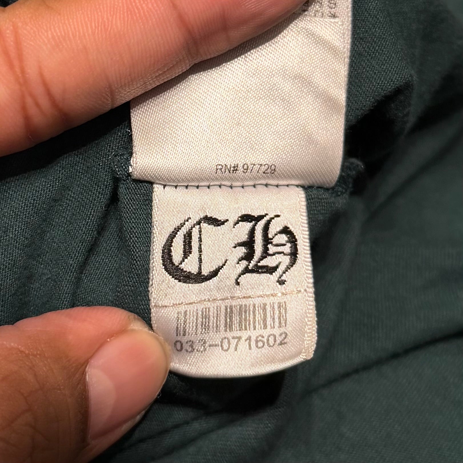 CHROME HEARTS HORSESHOE POCKET LONGSLEEVE ‘FOREST/NEON’