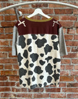 KAPITAL COW JERSEY TEE ‘COWPRINT’