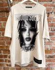BEAUTY:BEAST FACE TEE ‘WHITE/BLACK’