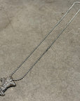 CHROME HEARTS SMALL CELTIC FLEUR PENDANT NECKLACE ‘SILVER’