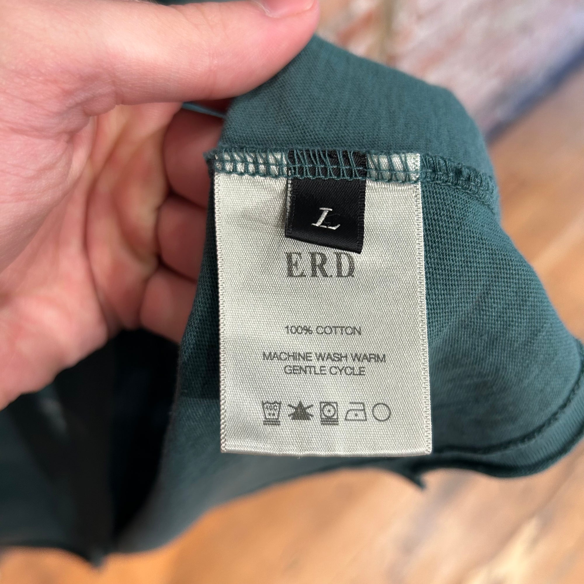 ENFANTS RICHES DEPRIMES FW24 DISTRESSED LOGO TEE ‘GREEN’