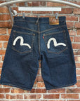 EVISU CHAINSTITCH GULL SHORTS 'INDIGO'