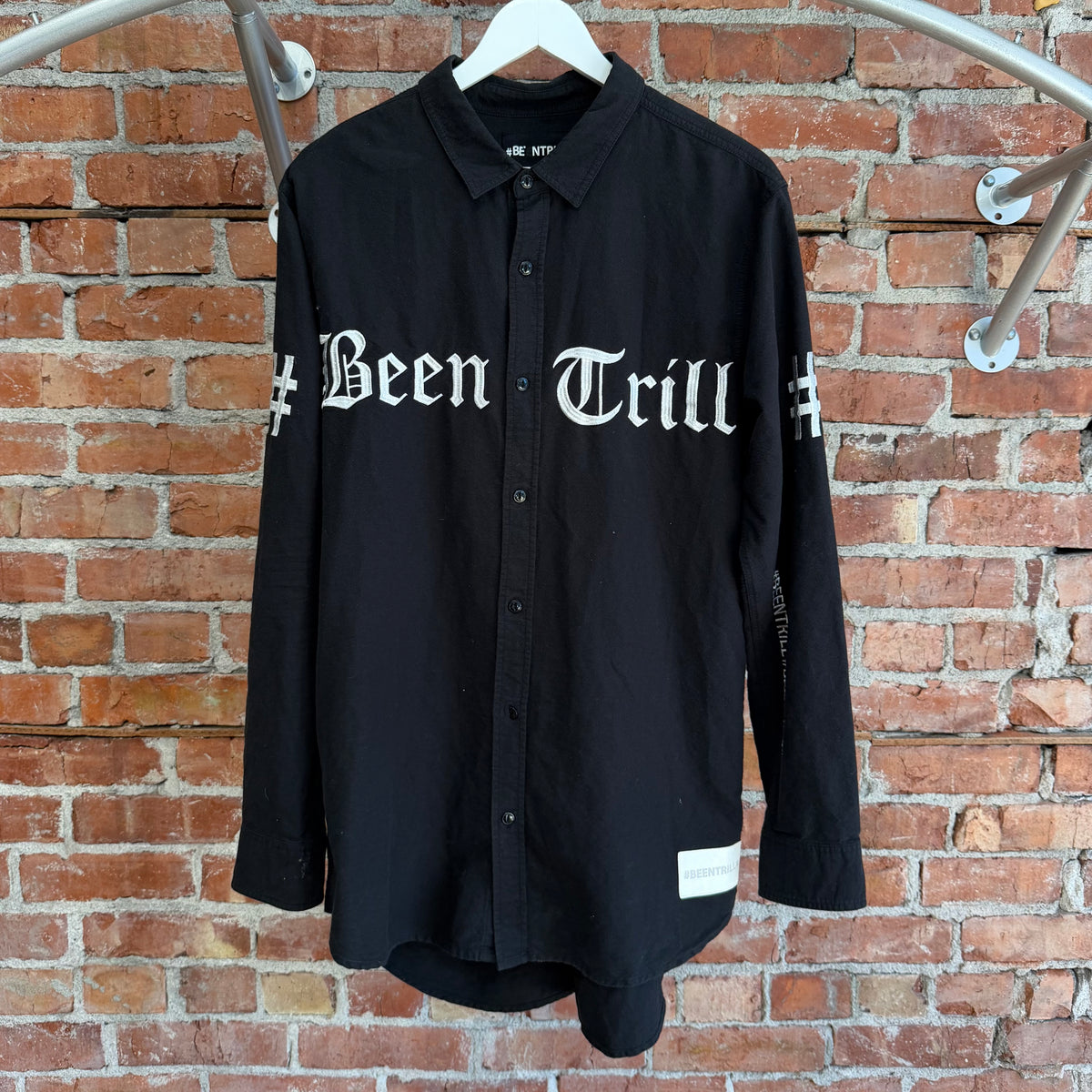 BEENTRILL BUTTON UP SHIRT ‘BLACK/WHITE’