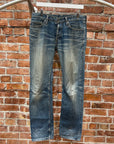HYSTERIC GLAMOUR KURT COBAIN CUT JEANS ‘BLUE’