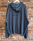 BALENCIAGA SS23 GRAFFITI INK SPLASH HOODIE ‘DIRTY BLUE’