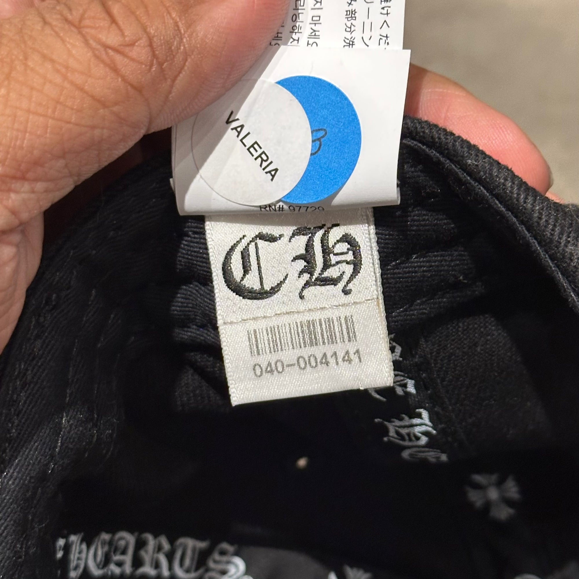 CHROME HEARTS HORSESHOE BASEBALL HAT ‘BLACK’