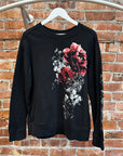 YOHJI S’YTE FLORAL CREWNECK ‘BLACK’