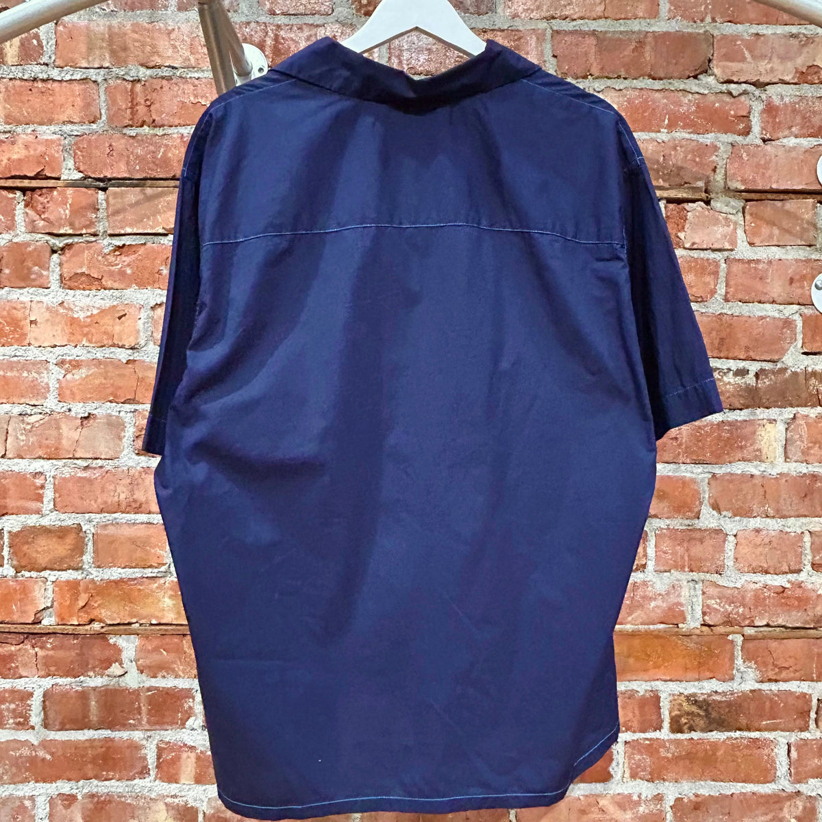 MARNI X UNIQLO OVERSIZED CAMP COLLAR SHIRT ‘NAVY’