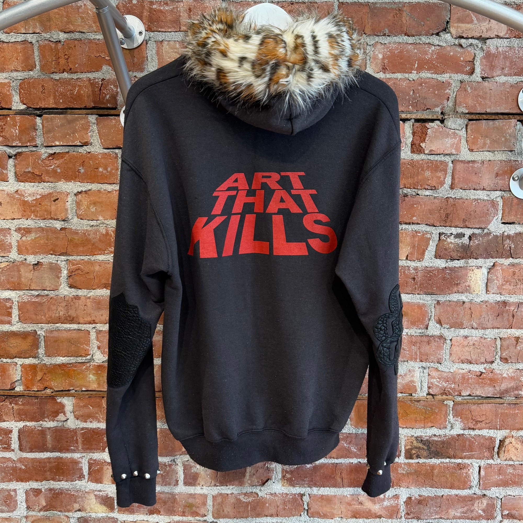 GALLERY DEPT. ATK G-PATCH FUR ZIP HOODIE ‘MULTI’