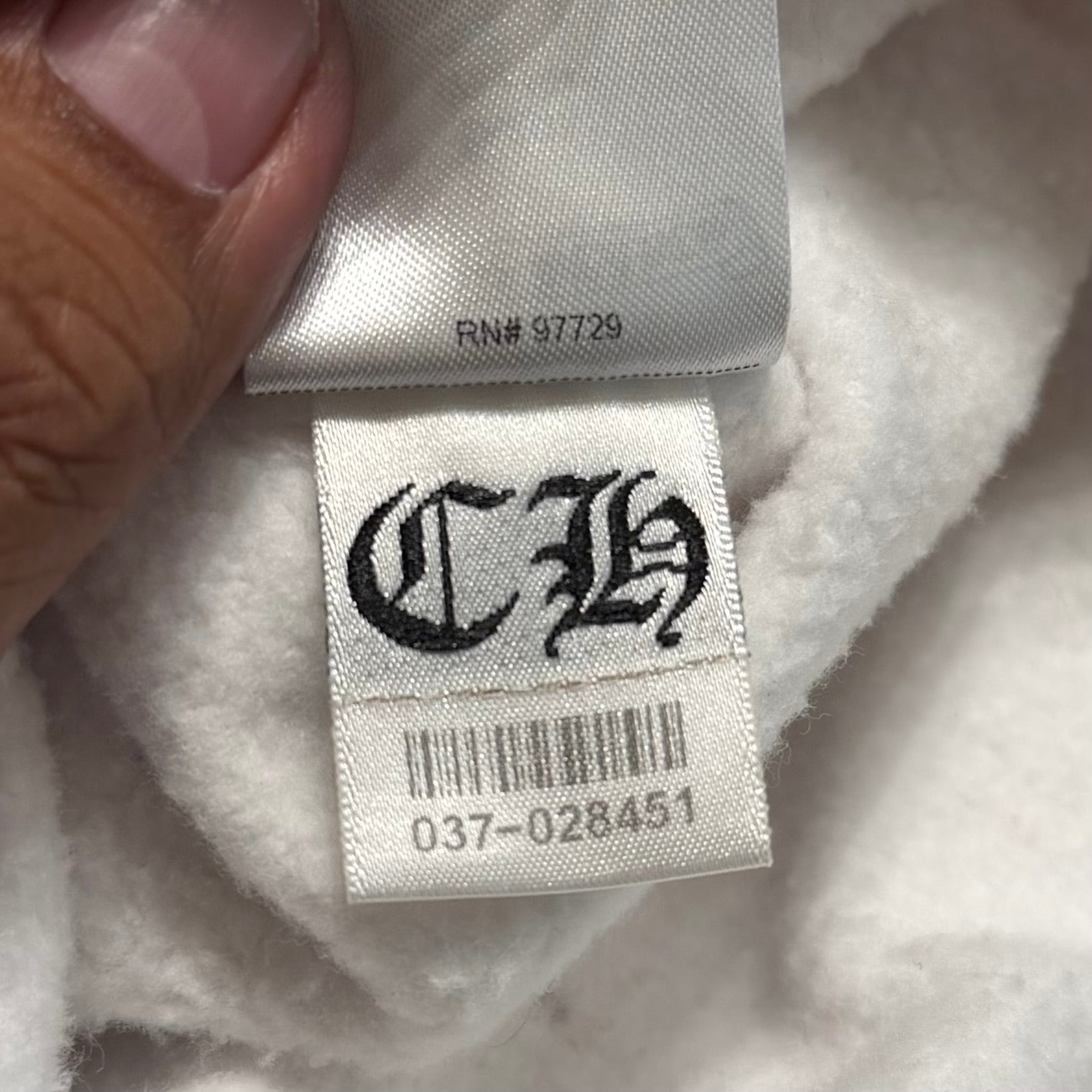 CHROME HEARTS LOVE YOU CREWNECK ‘WHITE’