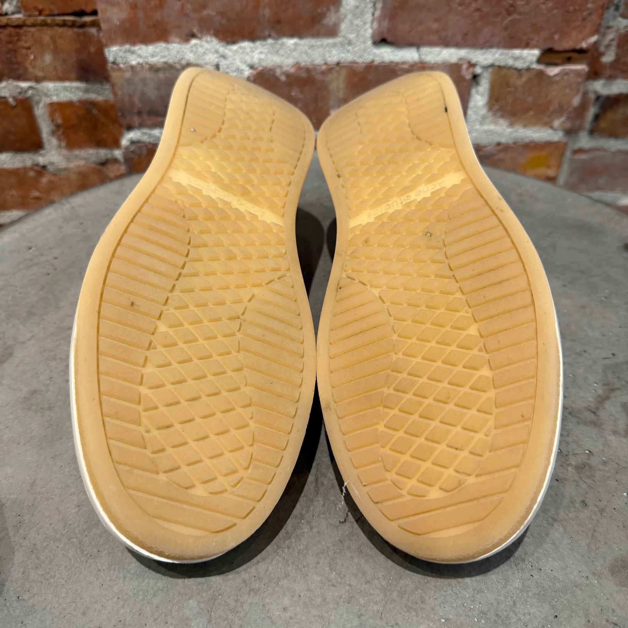 ACNE STUDIOS FACE LOGO LACE SNEAKERS ‘WHITE’