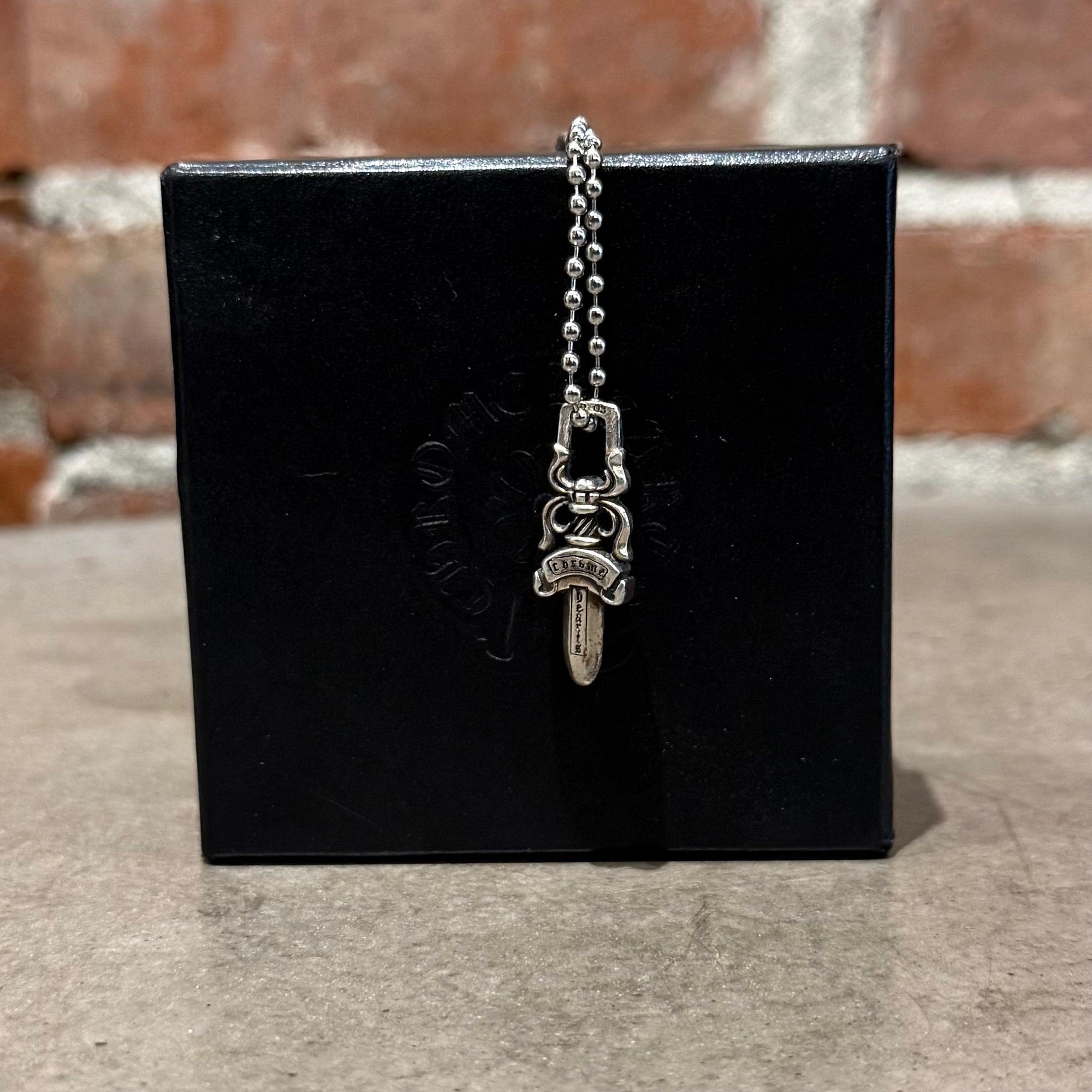 CHROME HEARTS ZIPPER DAGGER NECKLACE 'SILVER'