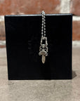 CHROME HEARTS ZIPPER DAGGER NECKLACE 'SILVER'