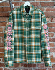 CHROME HEARTS WORKIN FLANNEL ‘GREEN/PINK’