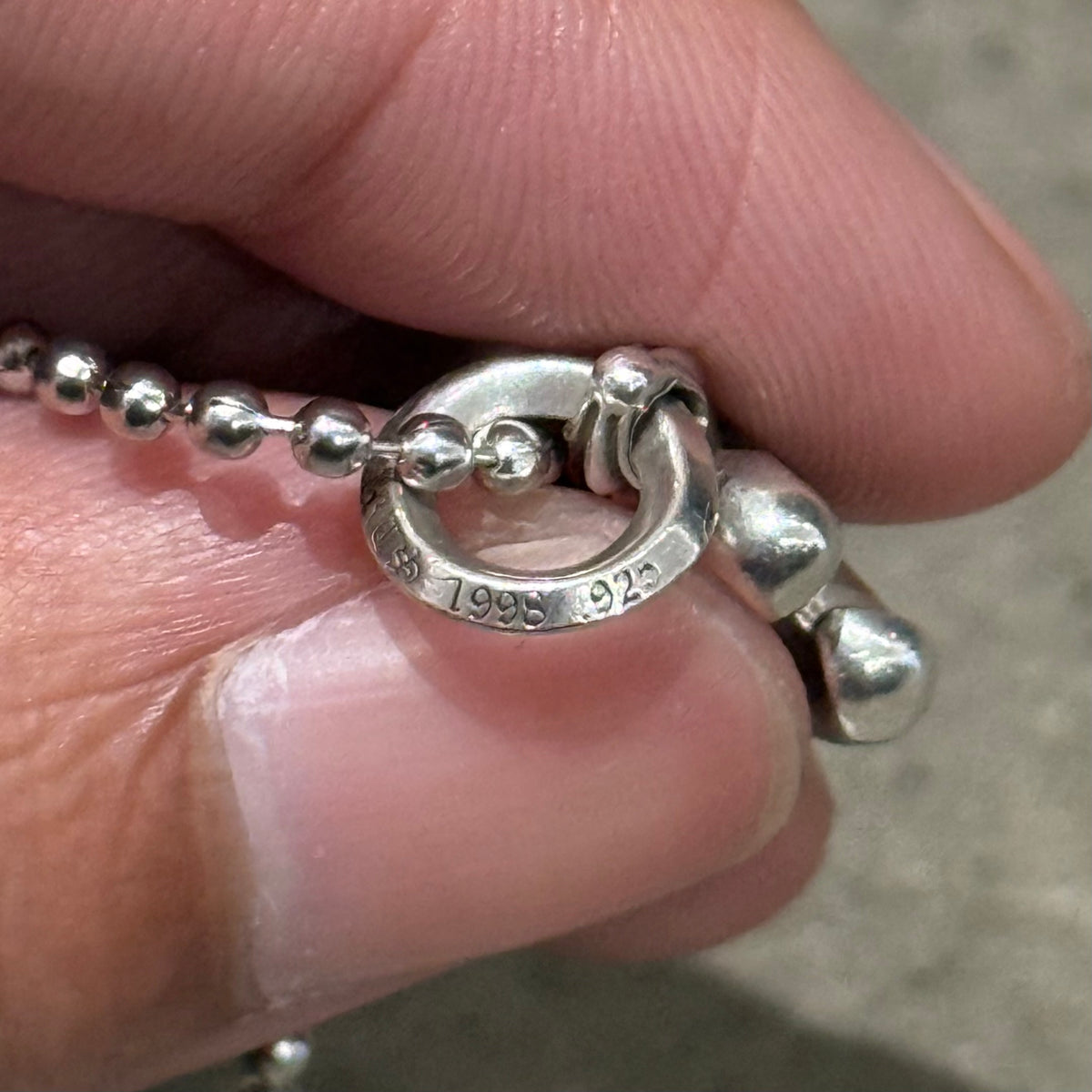 CHROME HEARTS BS FLEUR CHARM NECKLACE ‘SILVER’