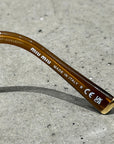 MIU MIU 11ZS RECTANGULAR SUNGLASSES ‘OPAL AMBER’
