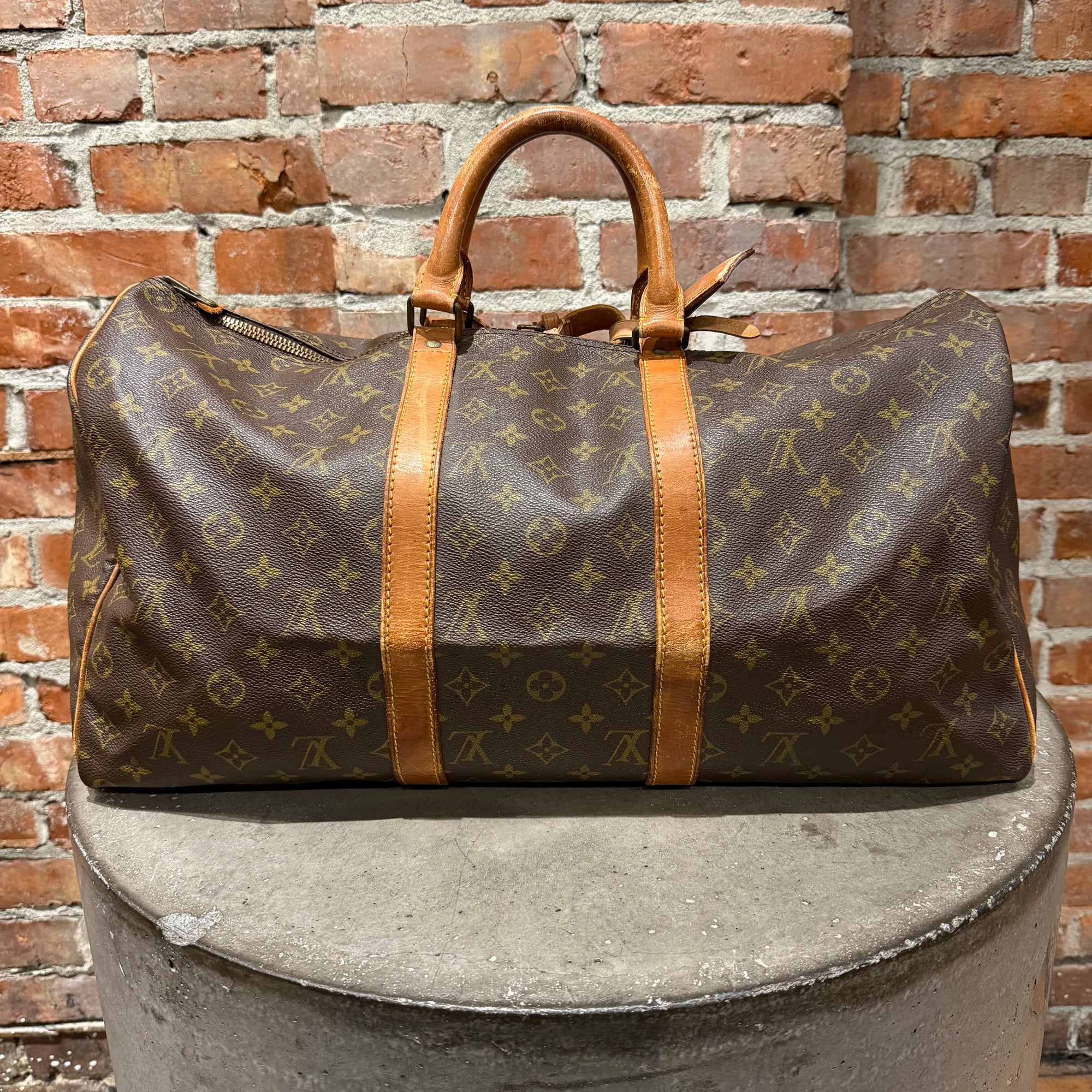 LOUIS VUITTON MONOGRAM KEEPALL 50 'BROWN'