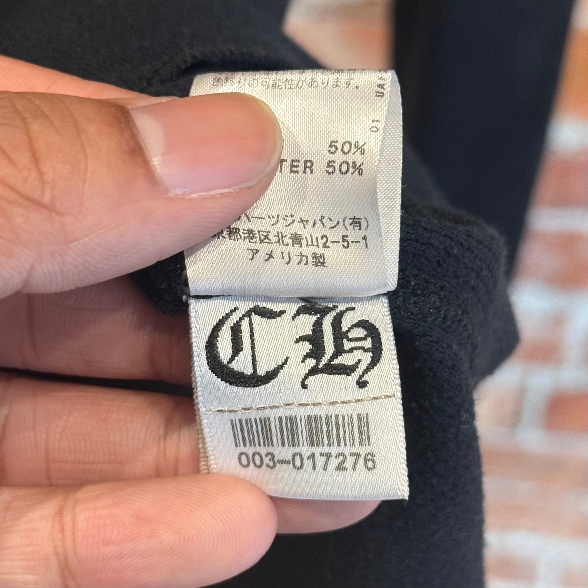 CHROME HEARTS FLORAL LONGSLEEVE THERMAL ‘BLACK’