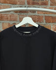 ACNE STUDIOS SCRIPT LOGO COLLAR CREWNECK ‘BLACK’