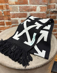 OFF-WHITE 2013 MAIN LABEL WOOL SCARF ‘BLACK’