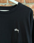 STUSSY MINI LOGO LONG SLEEVE ‘BLACK’