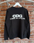 COMME DES GARÇONS BLUR LOGO CREWNECK ‘BLACK’