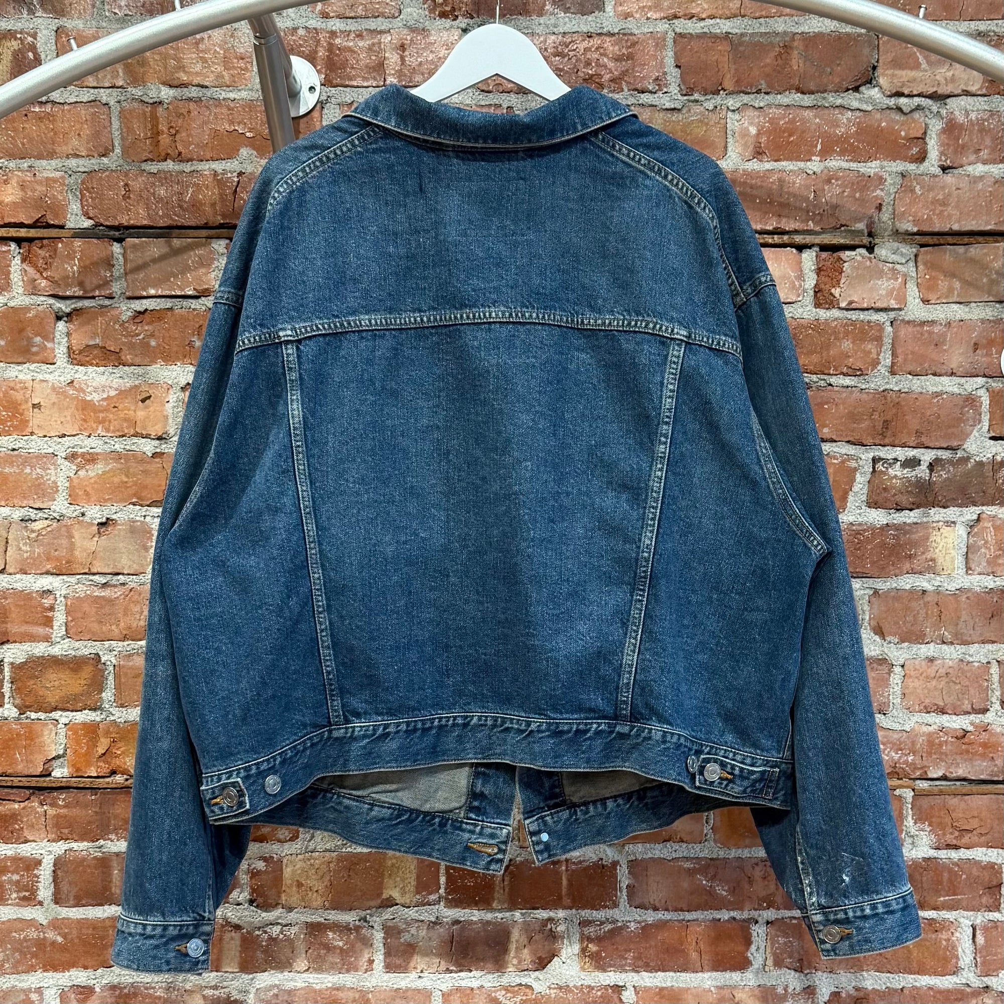 BALENCIAGA SS22 DENIM SWING JACKET ‘BLUE’