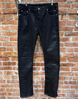 RICK OWENS FW21 GETHSEMANE DRKSHDW WAXED DETROIT DENIM ‘BLACK’