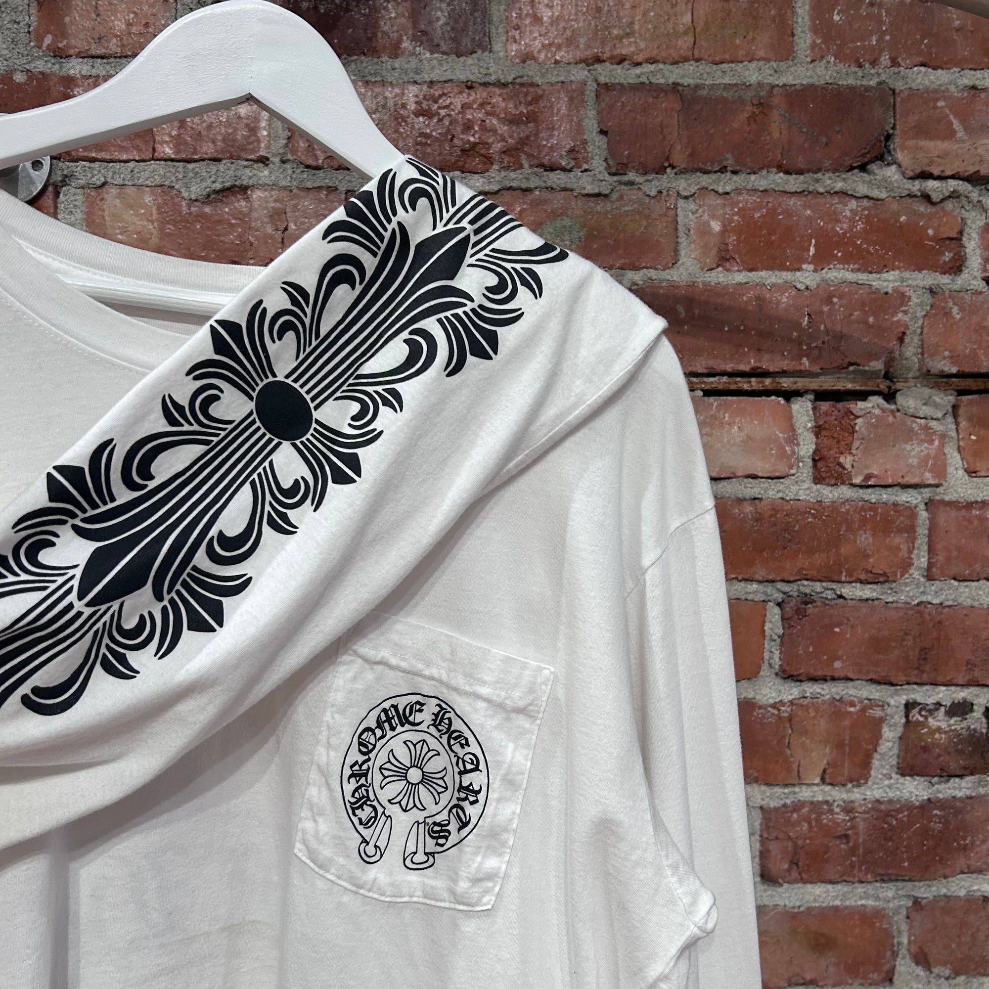 CHROME HEARTS LAS VEGAS EXCLUSIVE FLORAL LONG SLEEVE ‘WHITE’