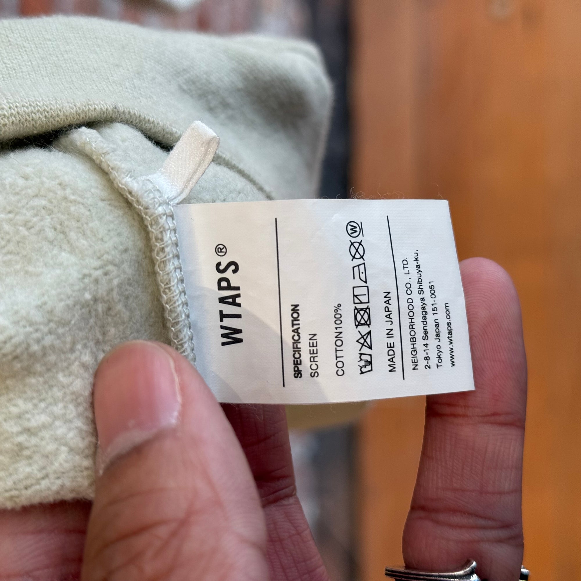 WTAPS MILITARY STENCIL HOODIE ‘SAND’