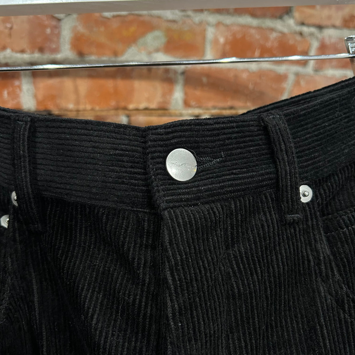 RICK OWENS FW25 CONCORDIAN CORDUROY BOLAN BANANA PANTS ‘BLACK’