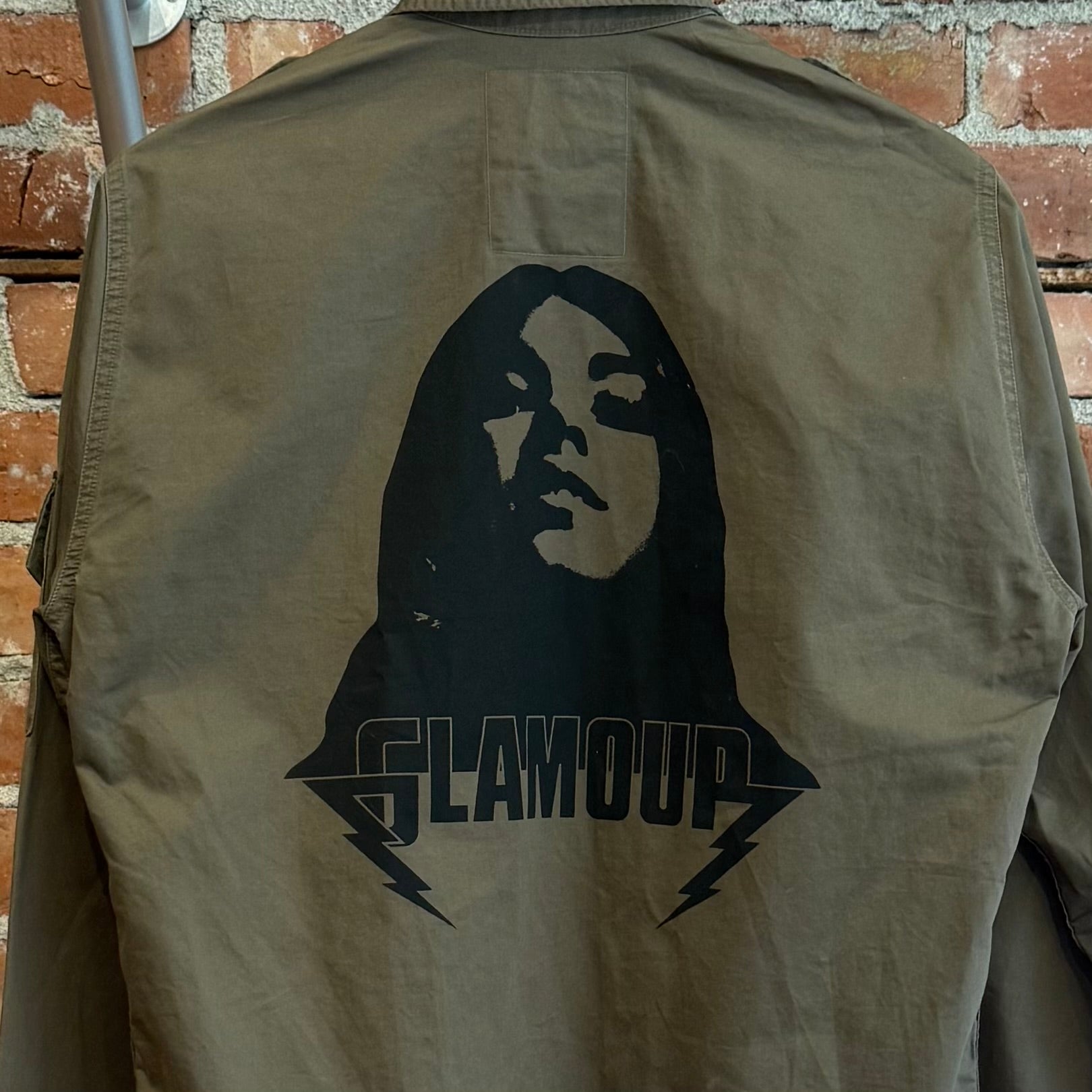 HYSTERIC GLAMOUR PIN UP GIRL MILITARY JACKET ‘DARK OLIVE’