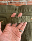 KAPITAL SMILEY PATCH MILITARY PANTS ‘SAGE’
